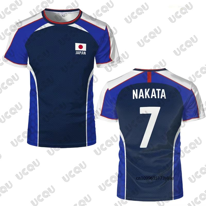 2026 Summer Anime Captain Tsubasa Japanese Flag Football Jersey T-shirt For Men Quick-drying Sports Tees Casual Tops