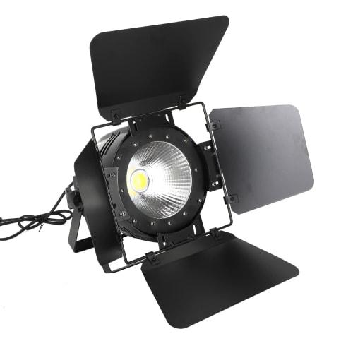 Frezon 200W High-Brightness COB LED Stage Light with Shutter, Ideal for Filming, Movies, Clubs, Dance, Concerts, and Theaters, Warm and Cool White, DM