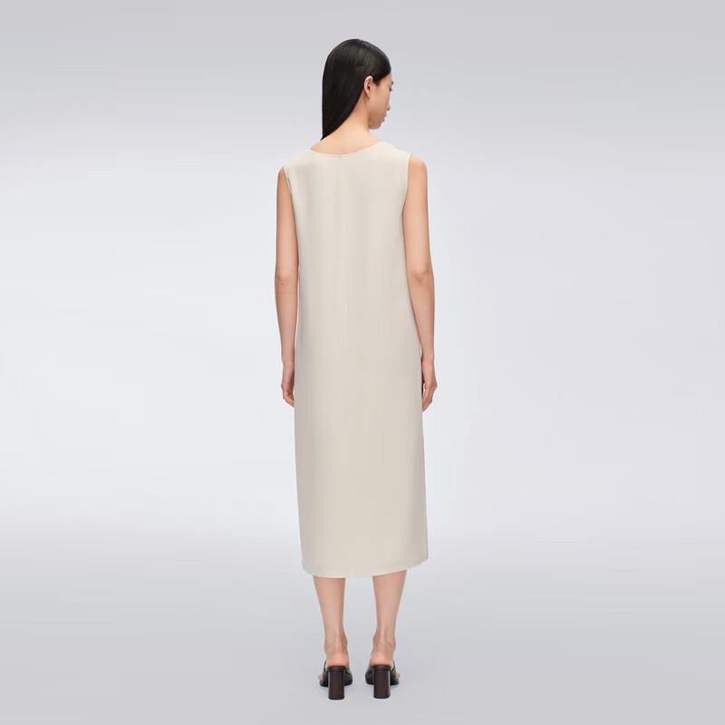 Женское платье без рукавов из тяжелого шелкового крепа OVV