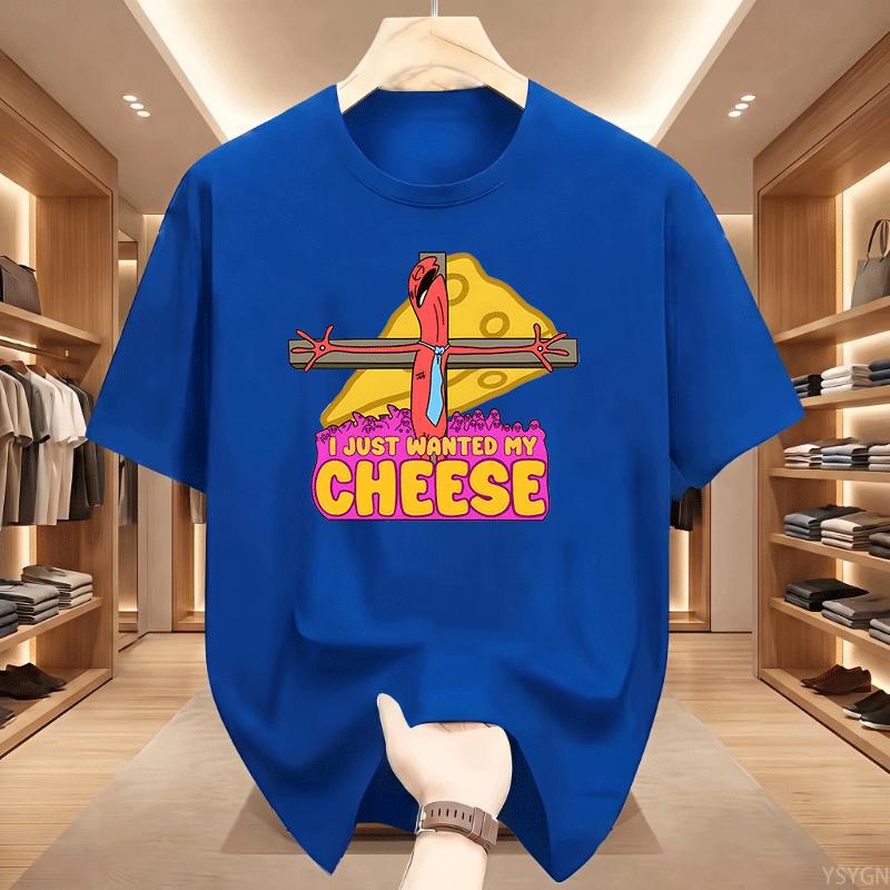 I Just Wanted My Eese Tshirts Funny Graph Printed Tshirt Short Sve Loose Tees Unisex Streetwear Comfortable 2026 New Model Shor