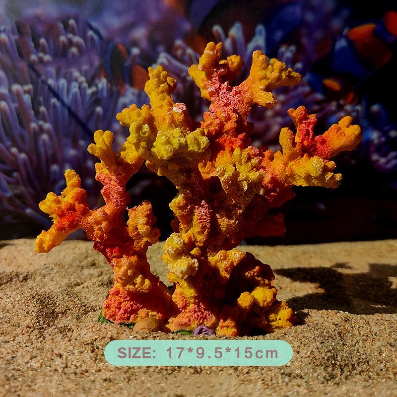 Fish Tank Aquarium Small Ornaments Colorful Simulation Coral Water Artificial Plants Aquarium Decorations Accessories Gifts