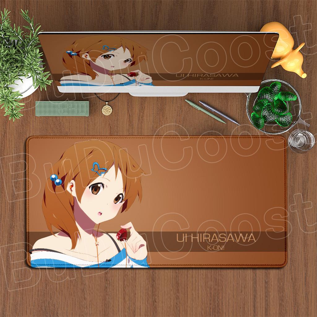 Game Cabinet Extended Desktop Mat Pc Accessories Kawaii Anime Girls Yui Hirasawa Mouse Pad Large KOn Office Laptop Keyboard Rug