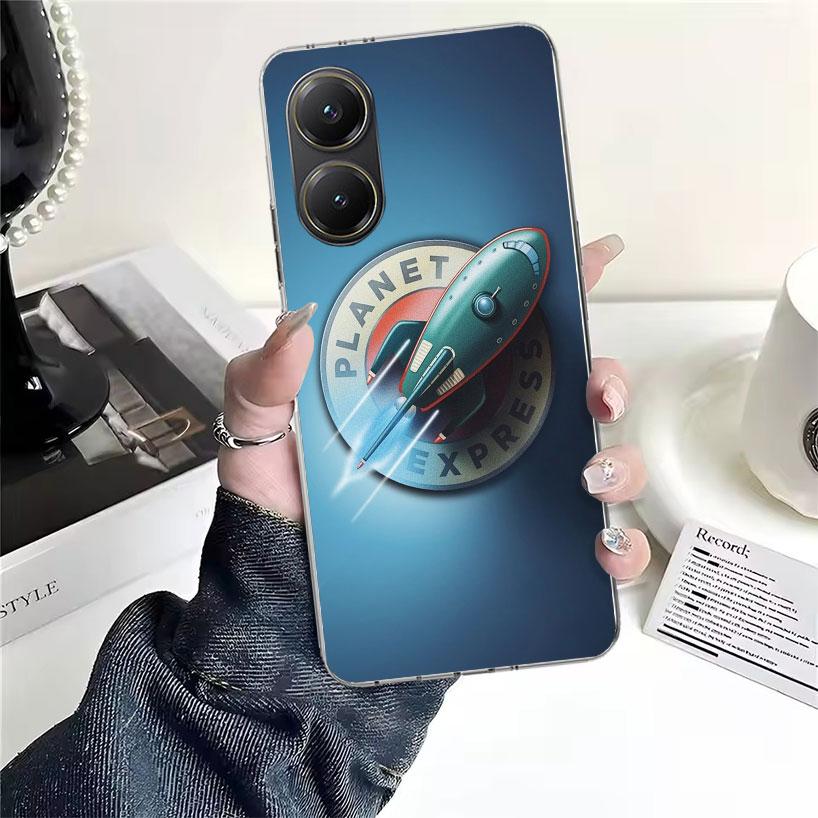 Futurama Planet Express Мягкий чехол для телефона для Xiaomi Redmi 15C 15 13C 13 Poco X5 X6 X7 F7 Ultra M7 12C 12 10 10C 9C 9A 9T 9 Fundas