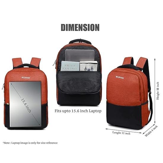 Рюкзак для ноутбука WildHorn 31 л для мужчин/женщин I Подходит для ноутбука до 15,6" I Водонепроницаемый I Рюкзаки для путешествий/бизнеса/колледжа