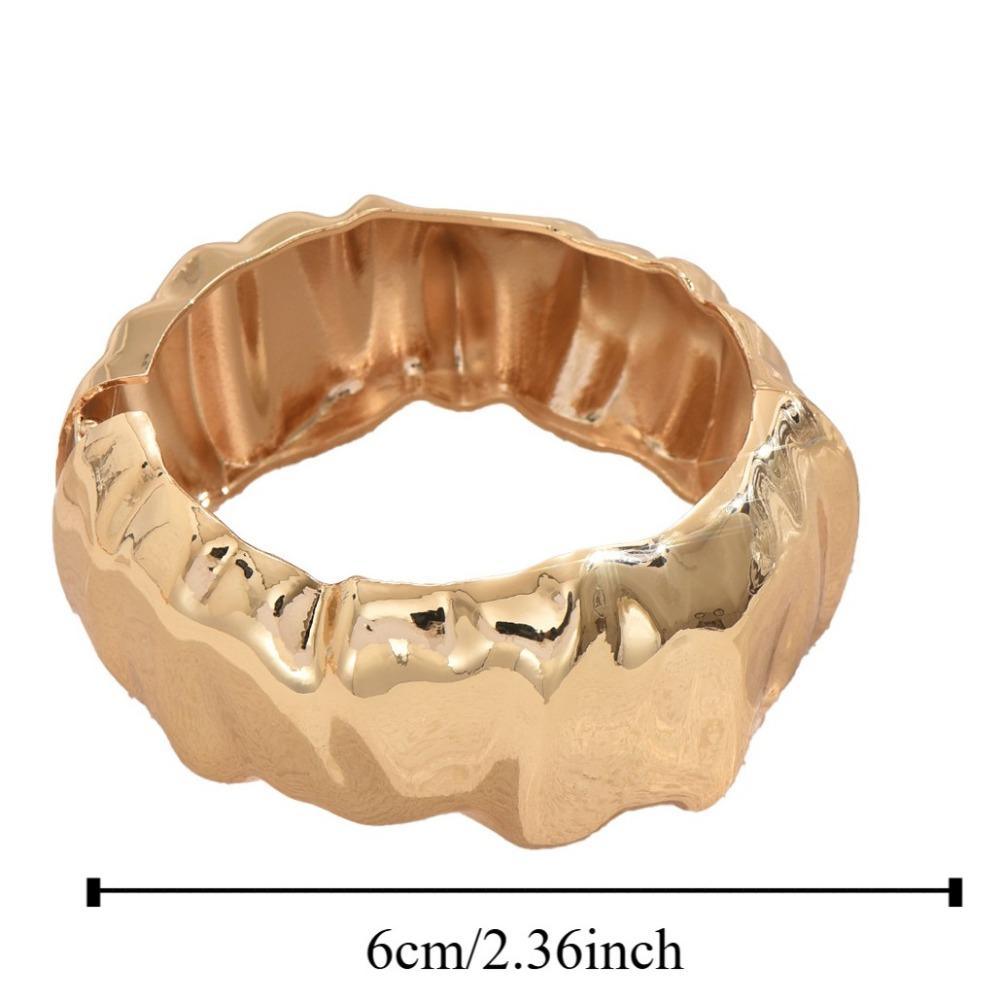 Металлический Преувеличенный Открытый Браслет Широкий Геометрический Манжет Браслеты Металлические Необычные Браслеты Девушки