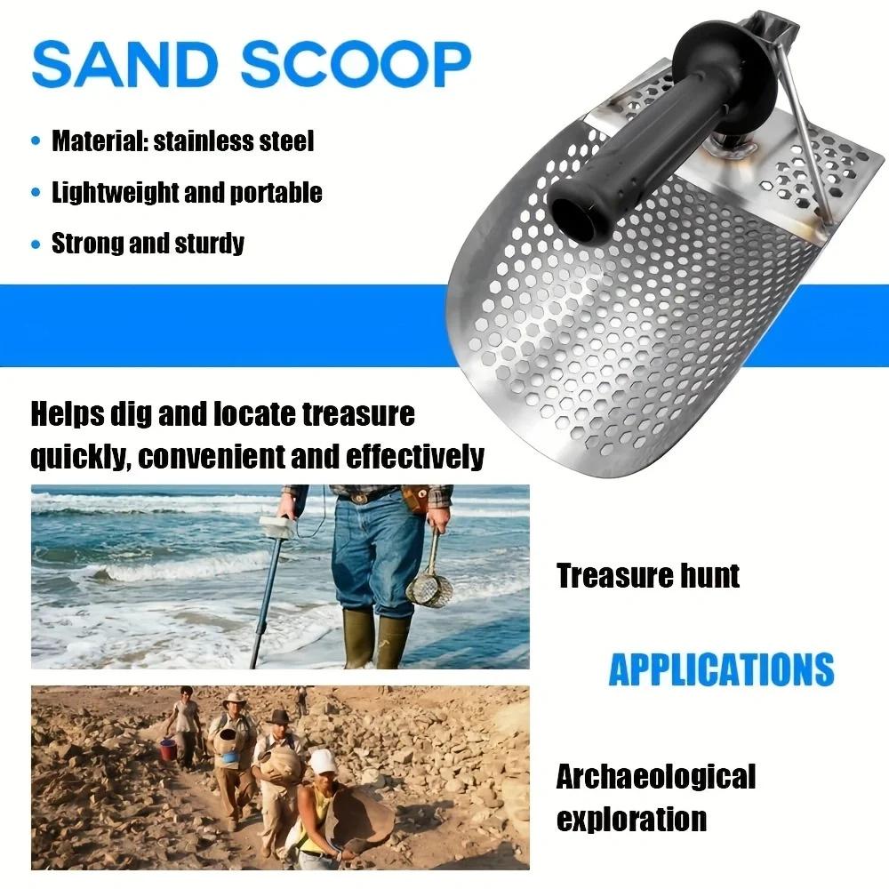 Sand Scoop For Metal Detecting Heavy Duty Metal Detector Beach Finds Scoop Equipment Utensils Supplies Sand Scoop Garden Gadgets