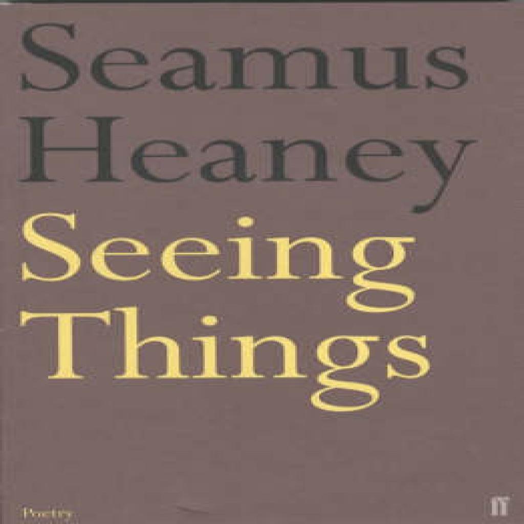 Seeing Things by Seamus Heaney Paperback Book 9780571144693
