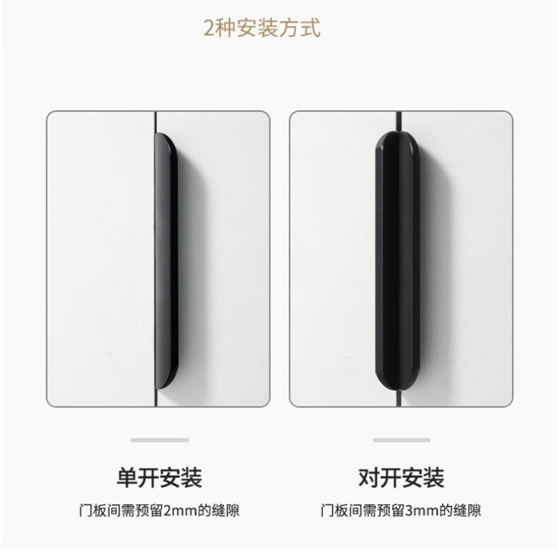 Металлические скрытые ручки для ящиков, современная мебельная фурнитура для шкафов и ящиков, 8 см - 50 см