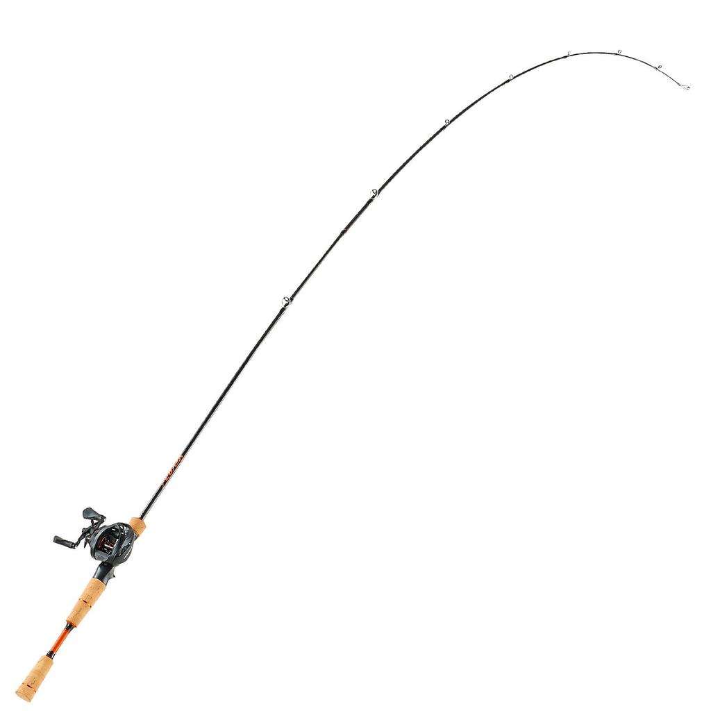 Rod and Fishing Reel Combo, IM7 Carbon Fiber Baitcasting Rod and Reel Combo, Bass Fishing Pole with 6+1 BB System, 7.0:1 Gear Ratio, Cork Handle,