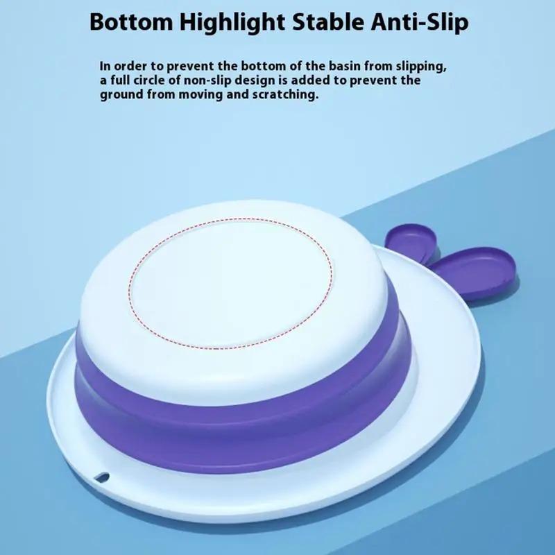 1 шт. мультяшный силиконовый складной умывальник для путешествий переносной умывальник складное ведро для домашней ванной умывальник подвесные раковины