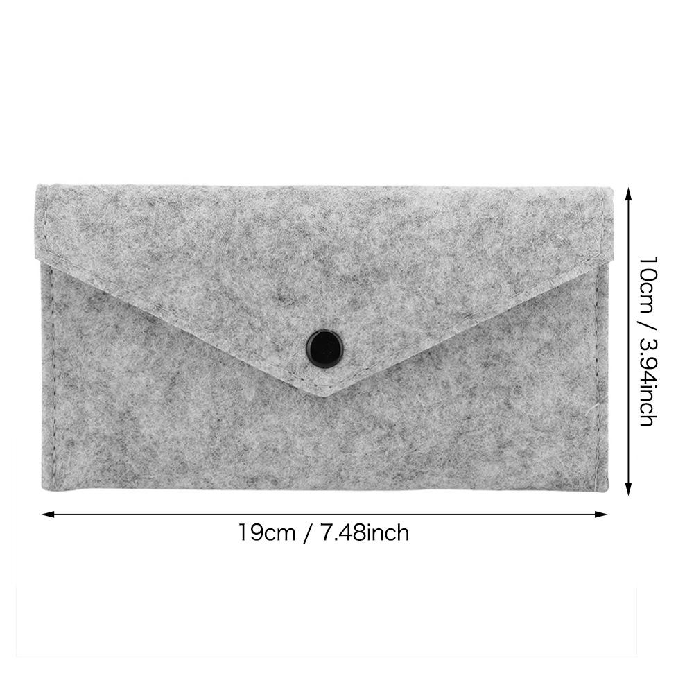 Портативный многоцелевой войлочный чехол-держатель для хранения телефона, очков, ручек