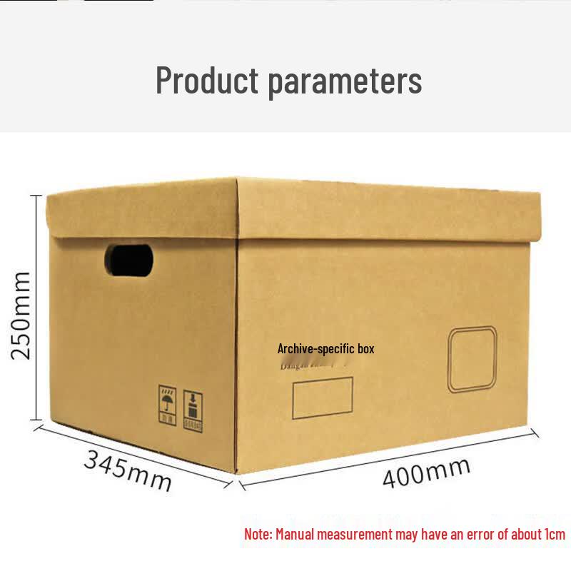 Gelite Kraft Paper File Storage Boxes (5-Pack)