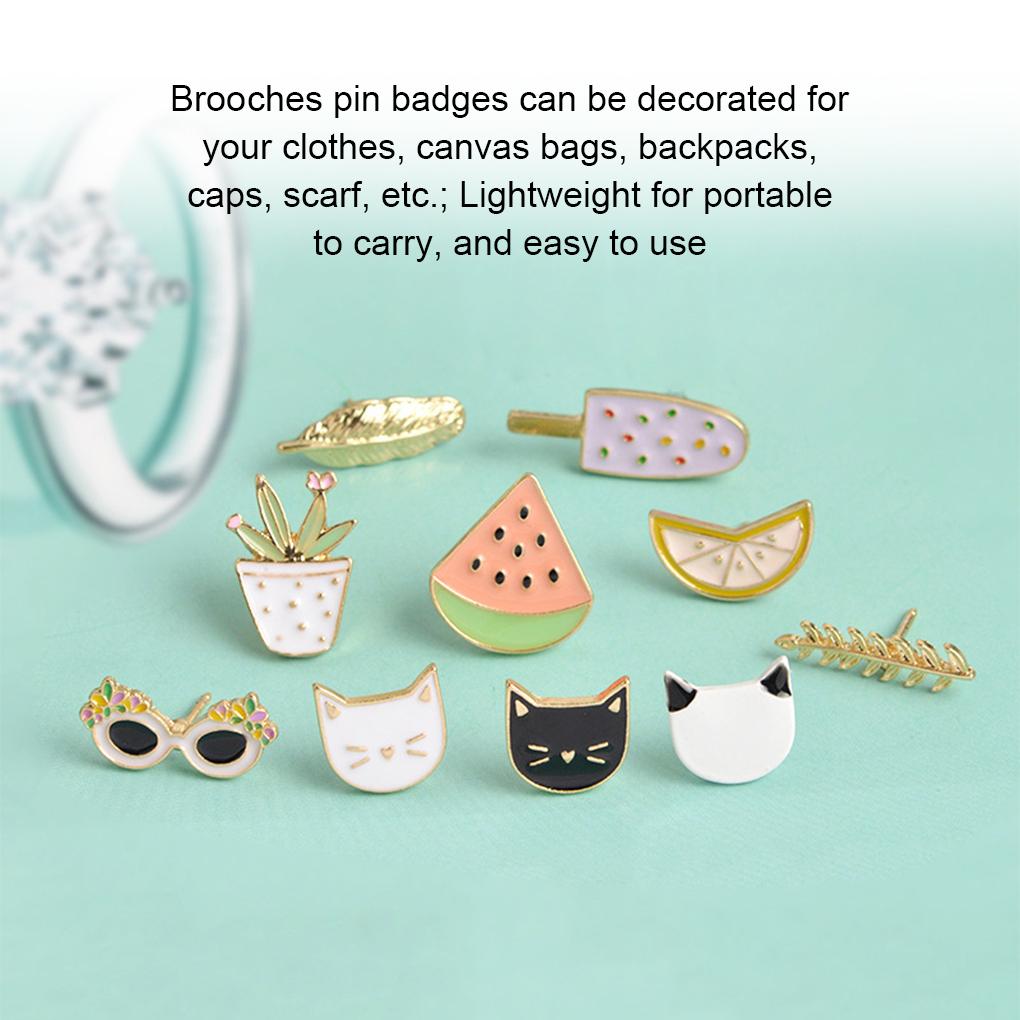 Adorable Plants Pins Fruit Watermelon Pin Personalized Children Brooch Metal Badge Multicolor Jewelries Glasses Brooches