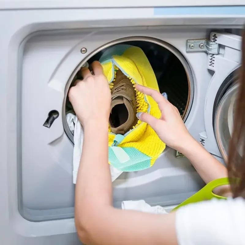1/2pcs Washing Shoes Bag Cotton Laundry Fluffy Fibers Easily Remove Dirt Washing Bags Anti-Deformation Shoes Clothes Organizer