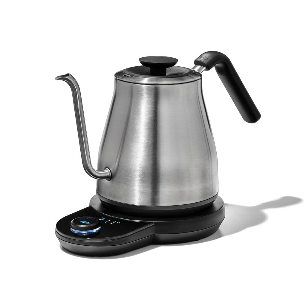 OXO Electric Kettle Coffee Drip Kettle Temperature Adjustment Warm Function with Timer 1.0L