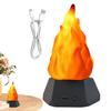 3D ночник «Ложный огонь» с USB-зарядкой, без пламени, 3 режима, реалистичный эффект пламени, декор для дома