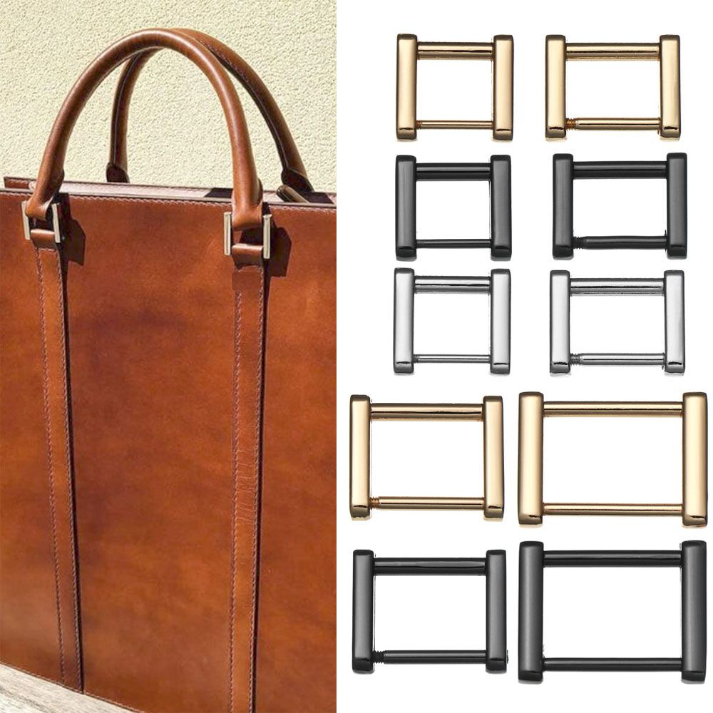 Кожаный ремесло Съемная застежка Соединительный ремешок Винт Кольца Пряжка Петля для сумки Прямоугольные кольца Пряжка