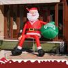 Christmas Inflatable Santa Decorations, Xmas Decor Festival Layout Props Blowing Up