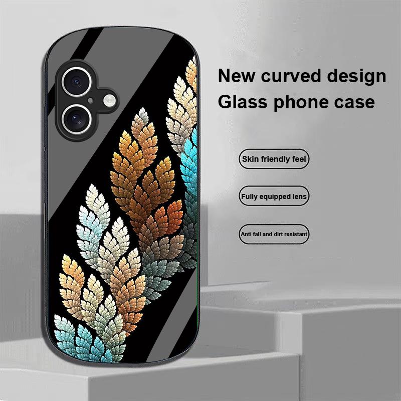 Геометрический узор для Apple iPhone 16 11 13 15 14 Pro Max 12 Mini 7 8 Plus XR XS Чехол для телефона из закаленного стекла эллиптической формы