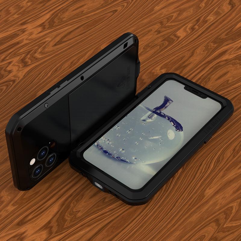 Love Mei Heavy Duty Protection Phone Cases For Iphone 17 16 15 14 13 Pro Max Mini Iphone14 Plus Metal Aluminum Armor Case Cover