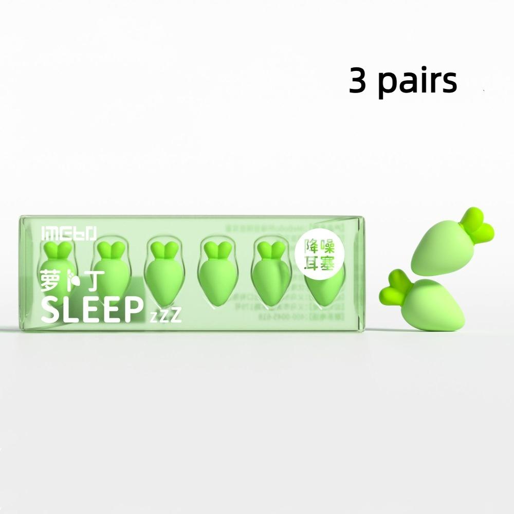 Sleep Noise Reduction Carrot Ear Plug Ear Protector Sleeping Earplugs Cute Anti Noise Earplug