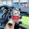 Stuffed Animal Plush Key Ring Cute Pilot Panda Plush Key Ring Panda Keychain  Women Girls