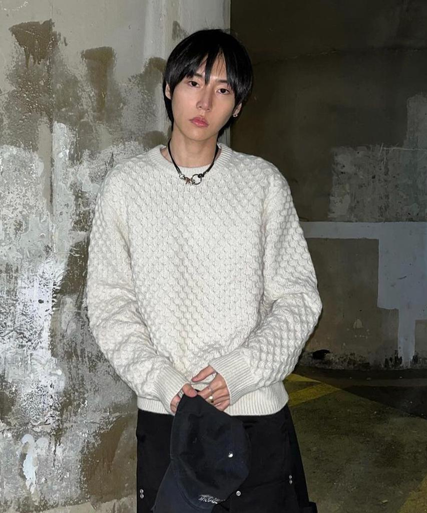INTEMPOMOOD Croffle Round Neck Knit_Ivory