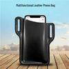 Men's Leather Phone Pouch Belt for Running & Outdoor Use