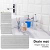 3 шт. водопоглощающий каменный поднос в полоску дизайн быстросохнущий сливной коврик для раковины противоскользящий держатель для мыла для кухни ванная комната туалетные столики