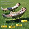 Adjustable Folding Outdoor Recliner with Leg Rest for Sitting & Sleeping