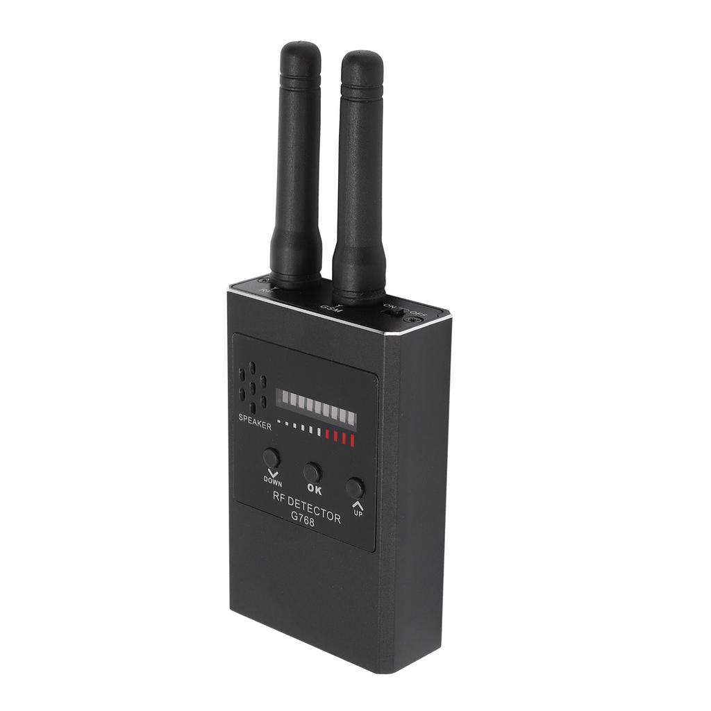 Camera Detector Anti Positioning Multiple Detection Modes Portable Sensitive GPS Detector for Hotel Black