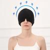 Cold/Hot Therapy Head Wrap Migraine Relief Ice Cap with Adjustable Eye Masque Reusable Headache Soothing Hat for Sinus Pain Tension & Stress Relief