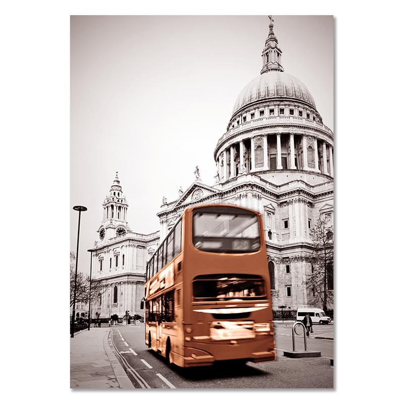 Современная мода Эйфелева башня холст картина пейзаж колесо обозрения воздушный шар настенные художественные постеры трамвайная дорога фотографии Декор в гостиную