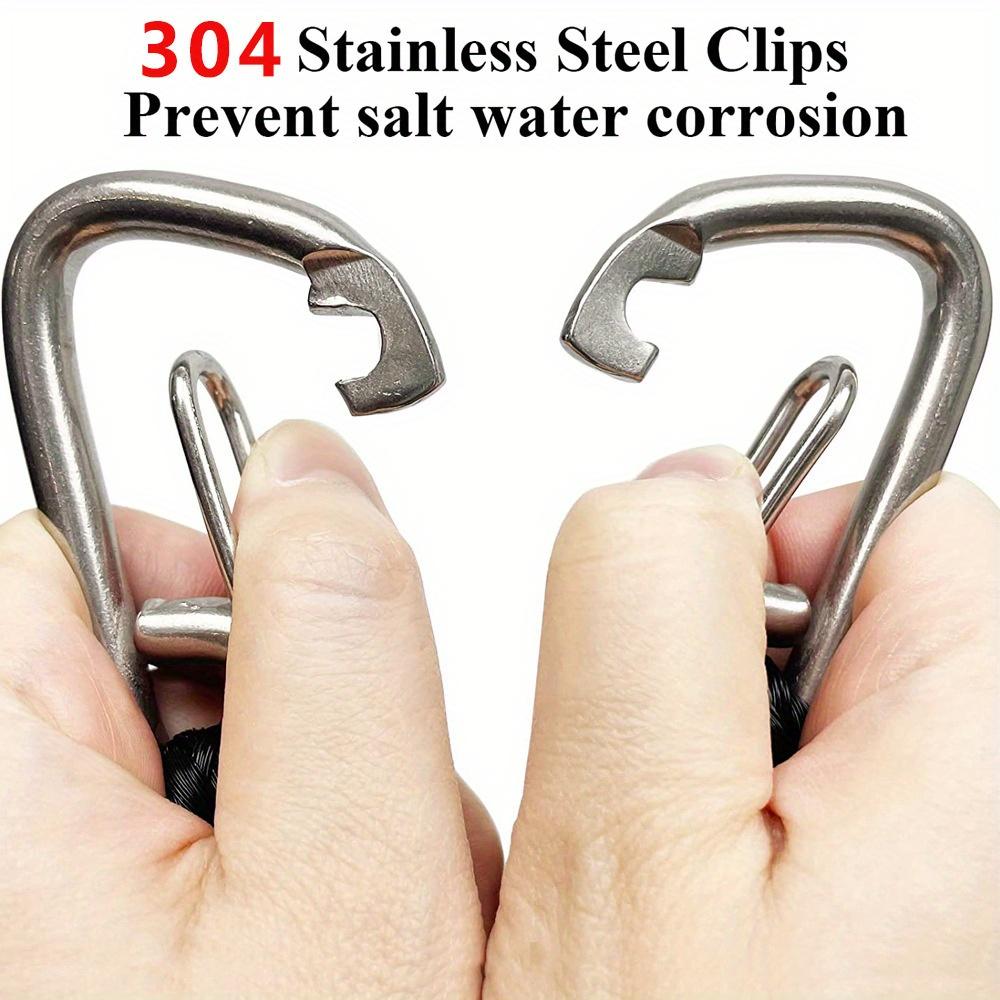 2pcs Dock Mooring Rope (with Stainless Steel Clip) for Boat Docks, Kayaks, Jet Skis, Jet Skis, Pontoons, Canoes, Powerboats