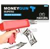 MONEYGUN Toy Money Gun Party Revolver Banknotes Cash Gun M. Fake Dollars