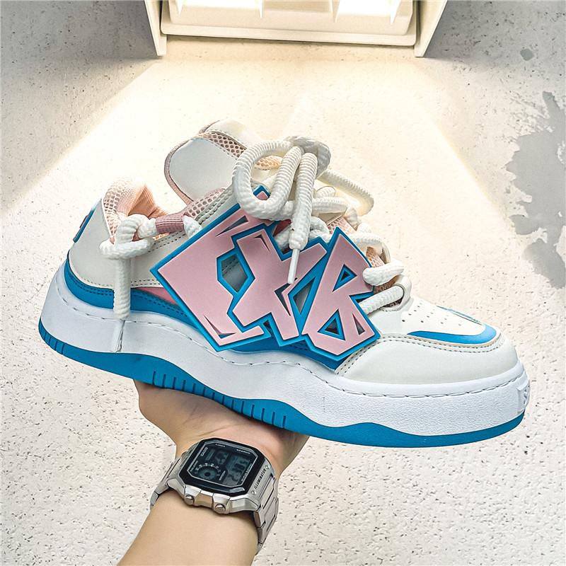 2025 весна и осень новые мужские туфли корейская версия трендовой папиной обуви спортивная обувь Harajuku мужская повседневная обувь обувь большого размера 45