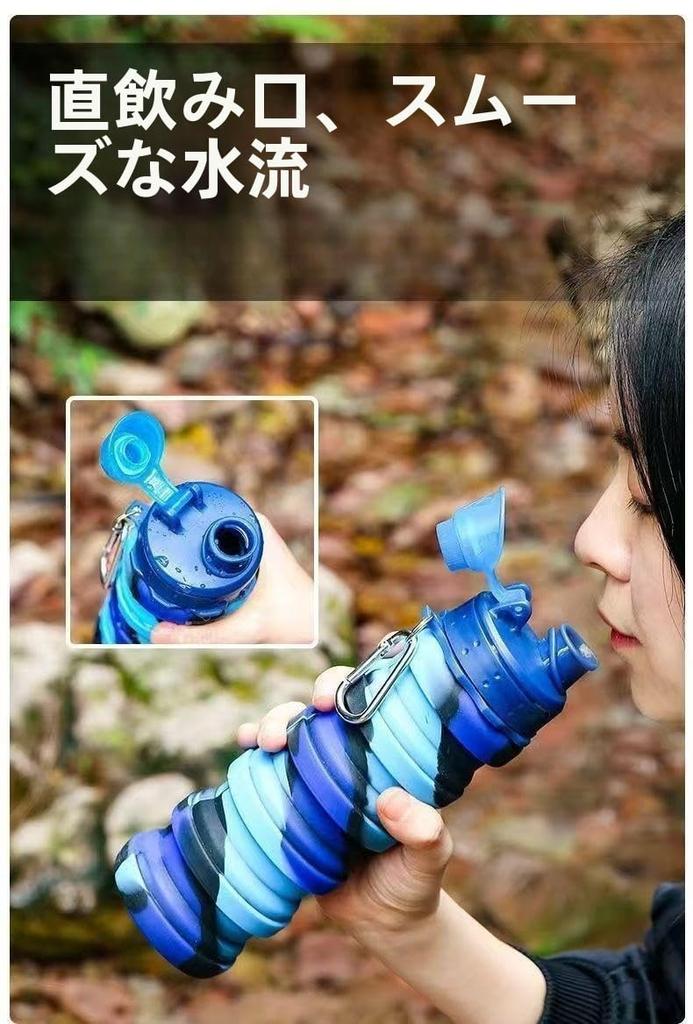 JIAXIN 500 мл Складная бутылка для воды для занятий водными видами спорта, силиконовая, пластиковая, мягкая, гибкая, силиконовая, легко складывающаяся, совместимая,