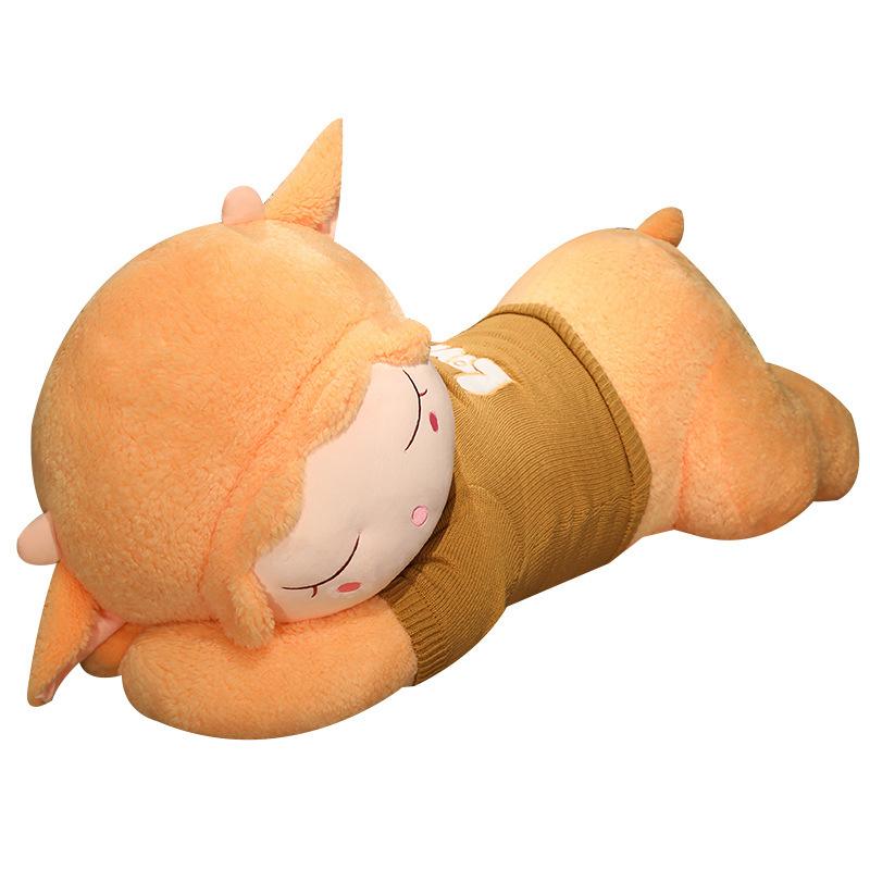 Большой свитер овца маленькая овечка кукла плюшевая игрушка лежащая овечка кукла девочка успокаивающая тряпичная кукла подарок на день рождения