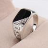1pc Square Men's Simple Style Ring Jewelry