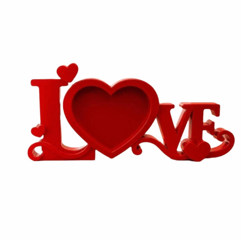 3D Printed Photo Holder Heart Shaped Desktop Photo Frame Photo Stand Romantic Home Decoration