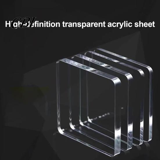 Kitchen Decor Magnet 10 Sets DIY Acrylic Fridge Kit, Square Refrigerator Decoration Crafts, Clear Picture Photo Holder for Home Office Set