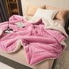 Autumn Winter Warm Fleece Blanket for Bed Queen Size Super Soft Imitation Lambswool Thick Blanket Cozy Plush Couch Throw Blanket