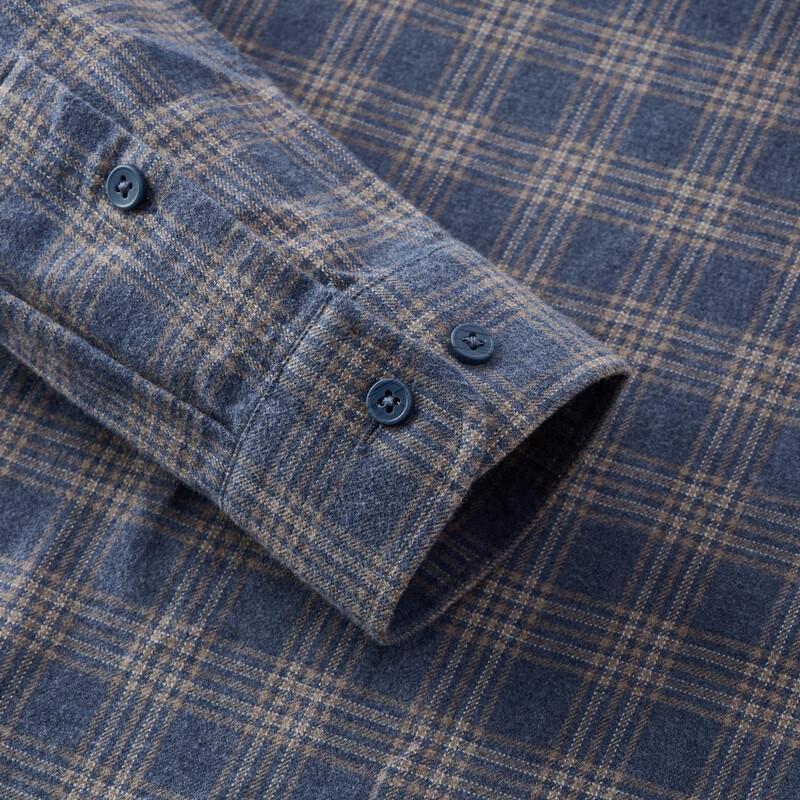 Мужская фланелевая рубашка в клетку FIRS 100% хлопок