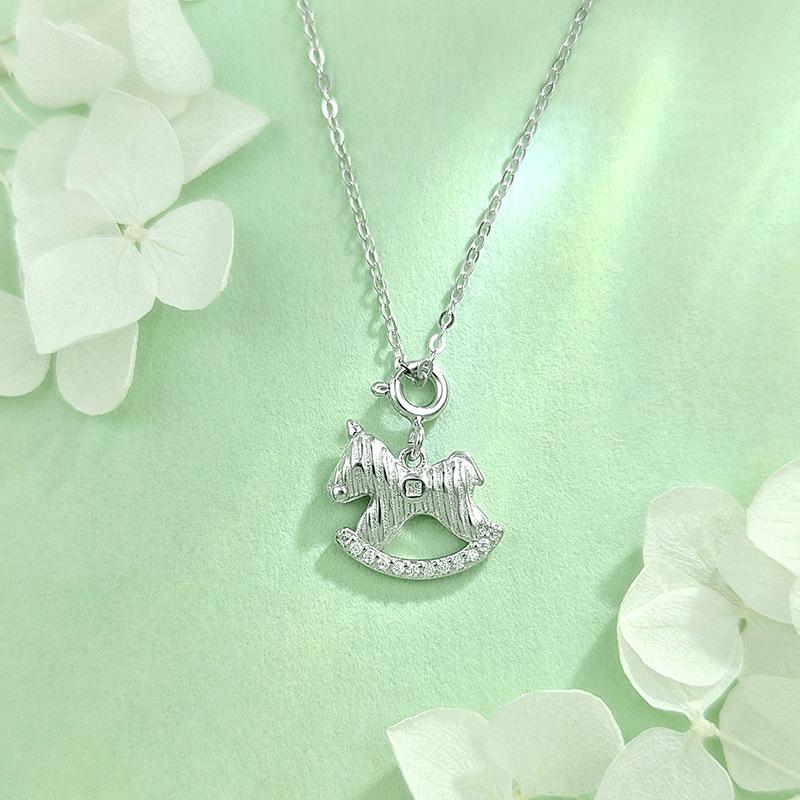 S925 Sterling Silver Zodiac Birth Year Pendant Necklace 2026 - Women's Light Luxury Clavicle Chain