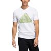 adidas Футболка с коротким рукавом и круглым вырезом с логотипом Alphabet Sport, мужские топы, белые HE4793