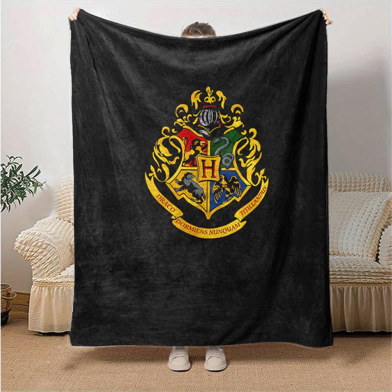 Hogwarts Crest T-Shirt - Officially Licensed MerchandisePrint Blanket, Soft Blanket For Sofa Office Bed And Travelling Daughter Birthday Gif
