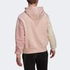 Adidas Свободная спортивная толстовка с капюшоном Colorblock Spliced, мужские топы Vapor-Pink White HU0413