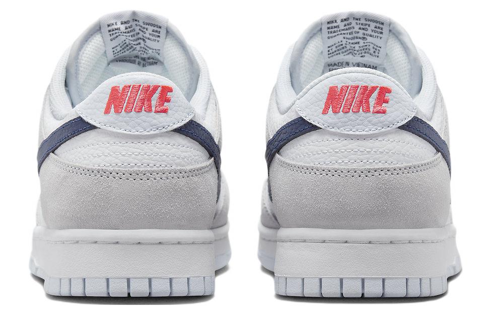 Nike Кроссовки Dunk Low Белый Серый Темно-синий Аква Мини Свуш FJ4227-001