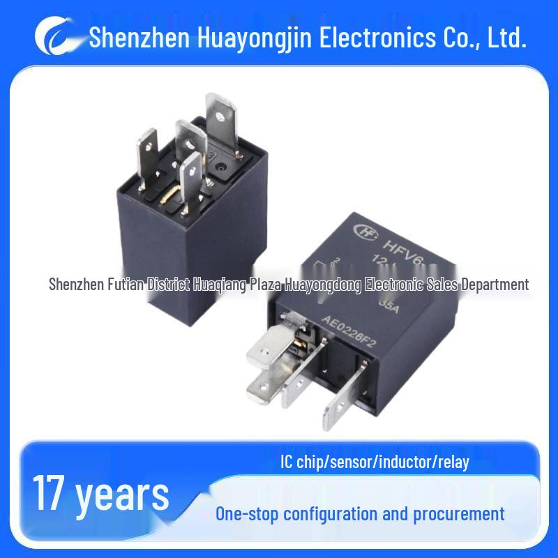 Реле Hongfa HFV6-G/12-HT-R 35А - 12В 4/5-контактное автомобильное реле