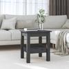 Coffee Table, Grey, 35x35x40 Cm, Solid Pine Wood